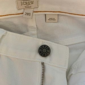 J Crew White Matchstick Skinny Jean 28S NWT